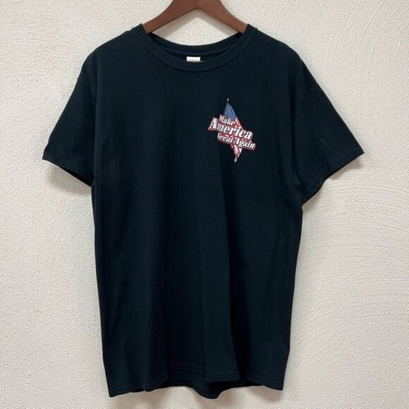 Donald Trump 2016 Campaign T- Shirt "MAKE AMERICA GREAT AGAIN" Black Sz L - Picture 1 of 7